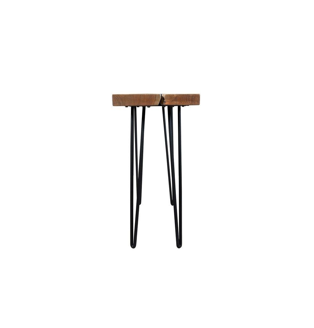 Driftwood Solid Acacia Console Table with Hairpin Legs