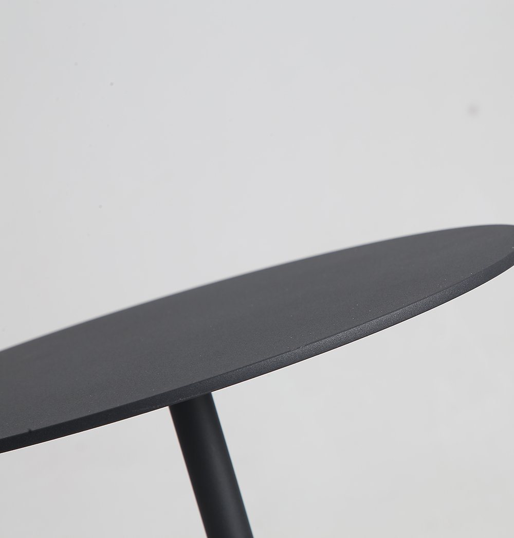 Ethan Side Table - Small - Black & Black Marble