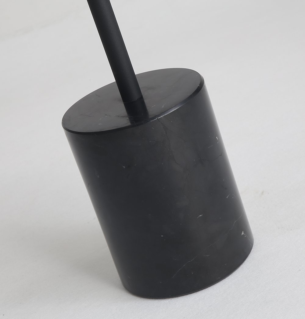 Ethan Side Table - Small - Black & Black Marble