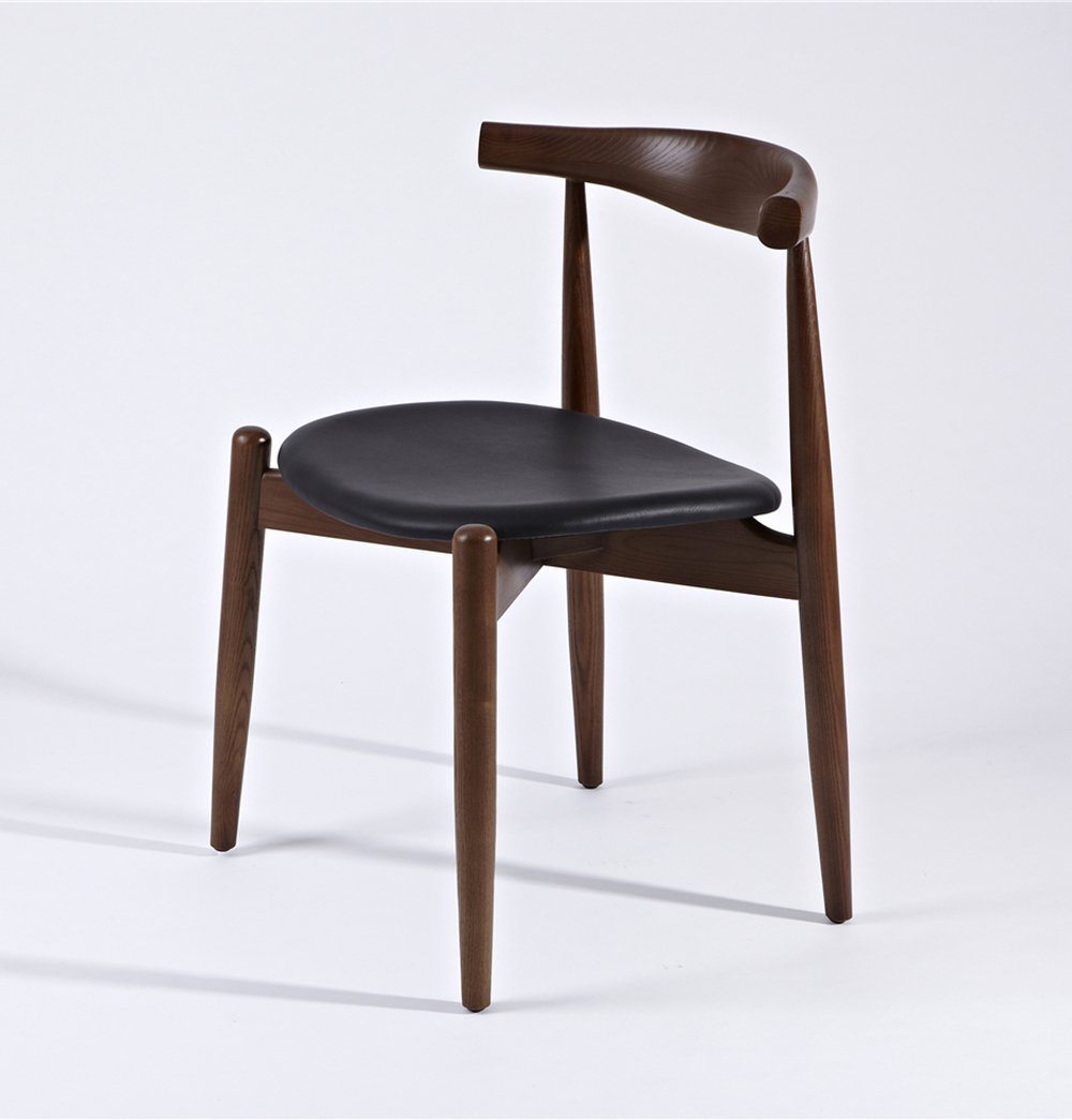 Hannah Chair - Walnut & Black - Round Seat