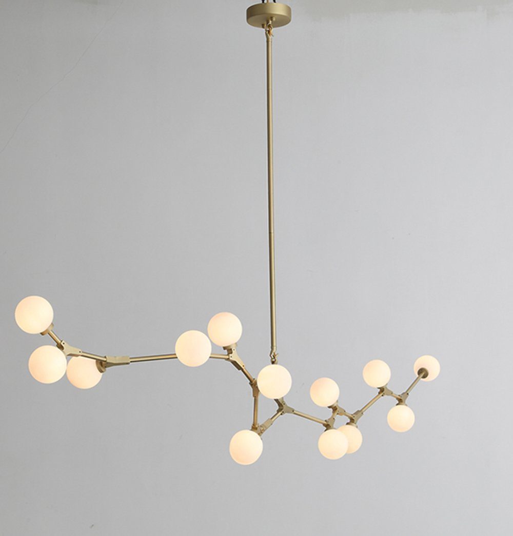 Hendrix Chandelier - 14 Bulbs - Gold