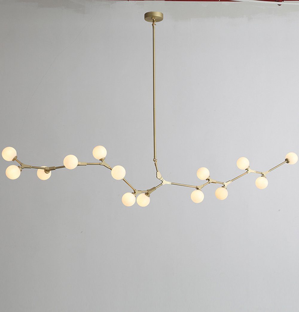Hendrix Chandelier - 14 Bulbs - Gold