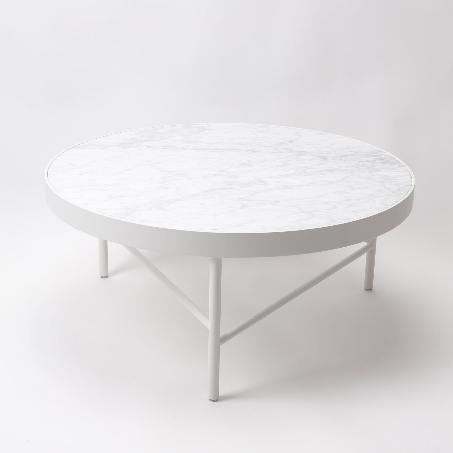 Blake Coffee Table - Carrara White Marble Top