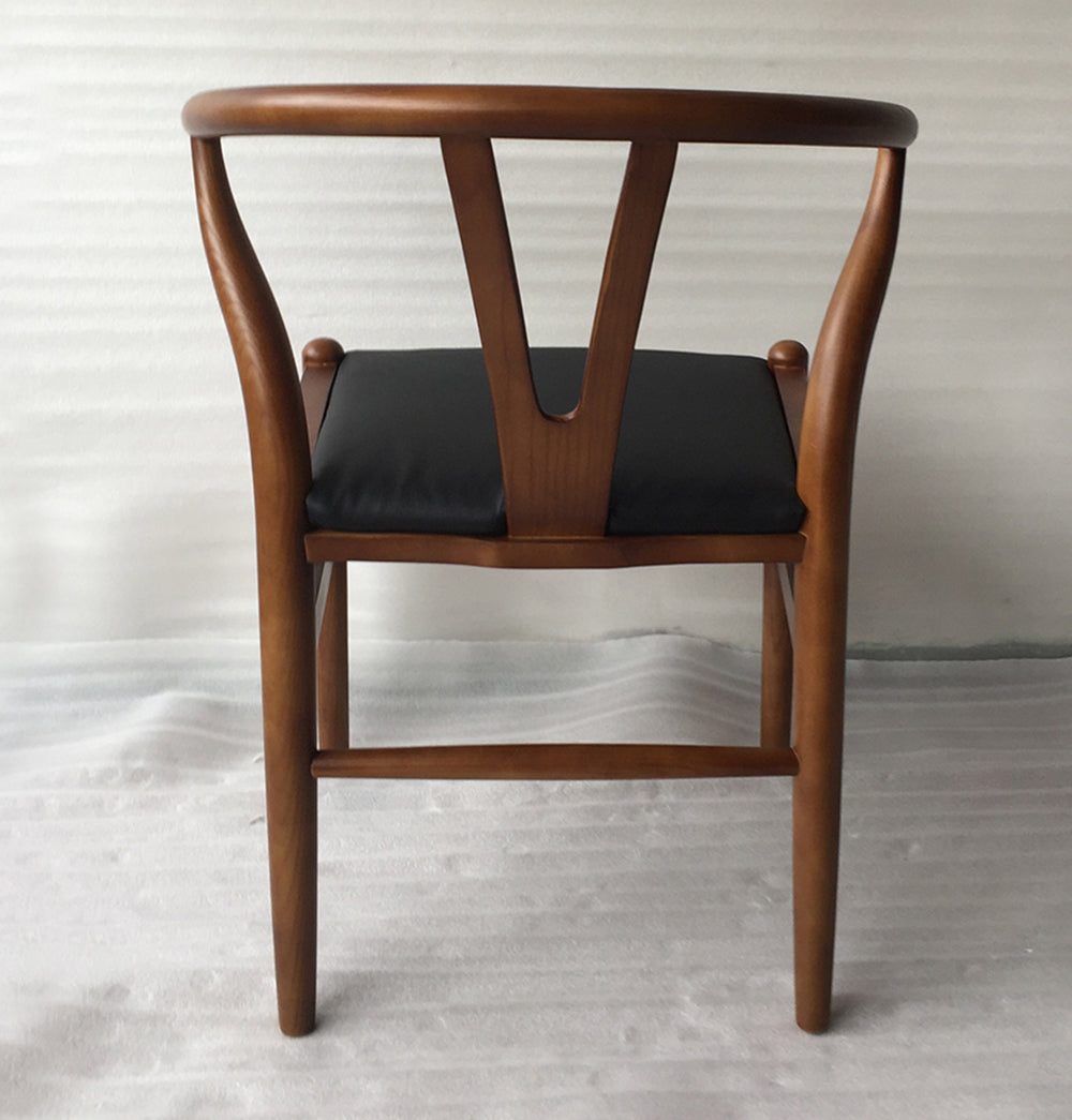 Dagmar Chair - Walnut & Black Leather
