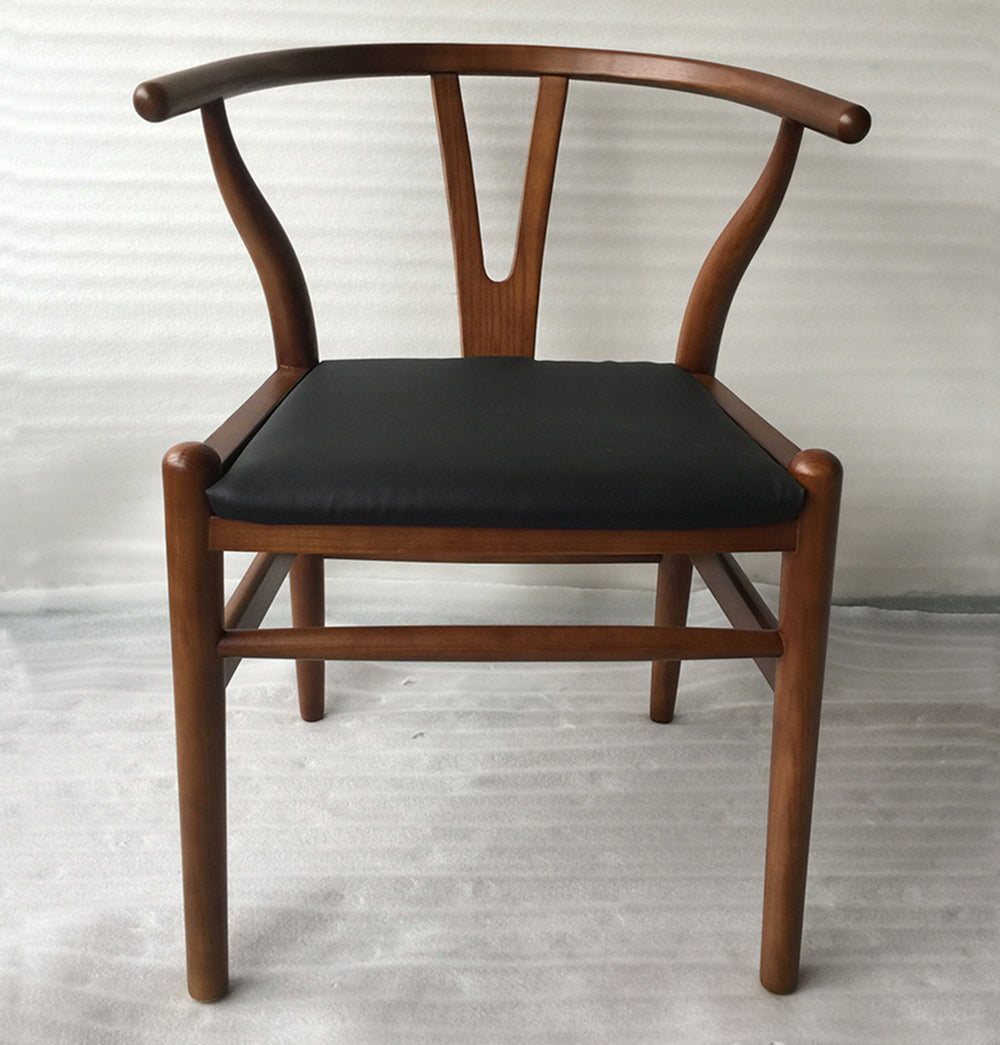 Dagmar Chair - Walnut & Black Leather