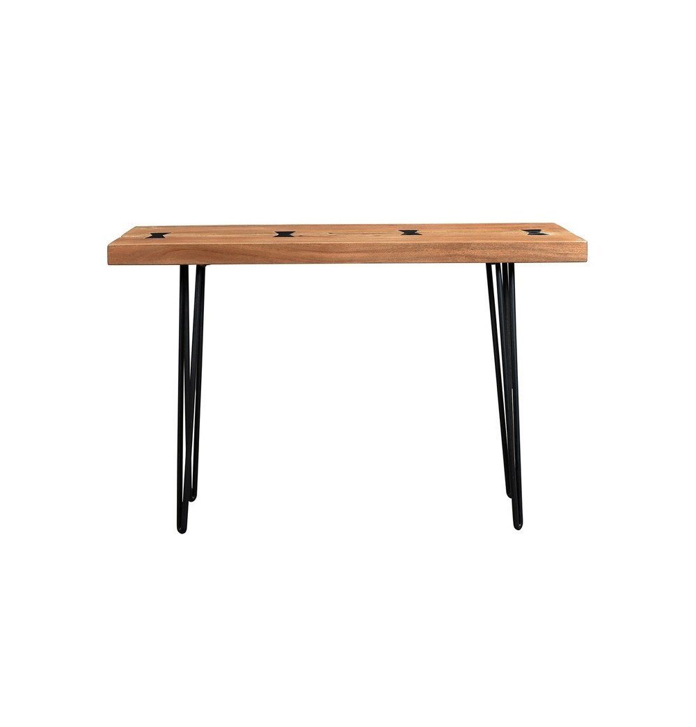Driftwood Solid Acacia Console Table with Hairpin Legs