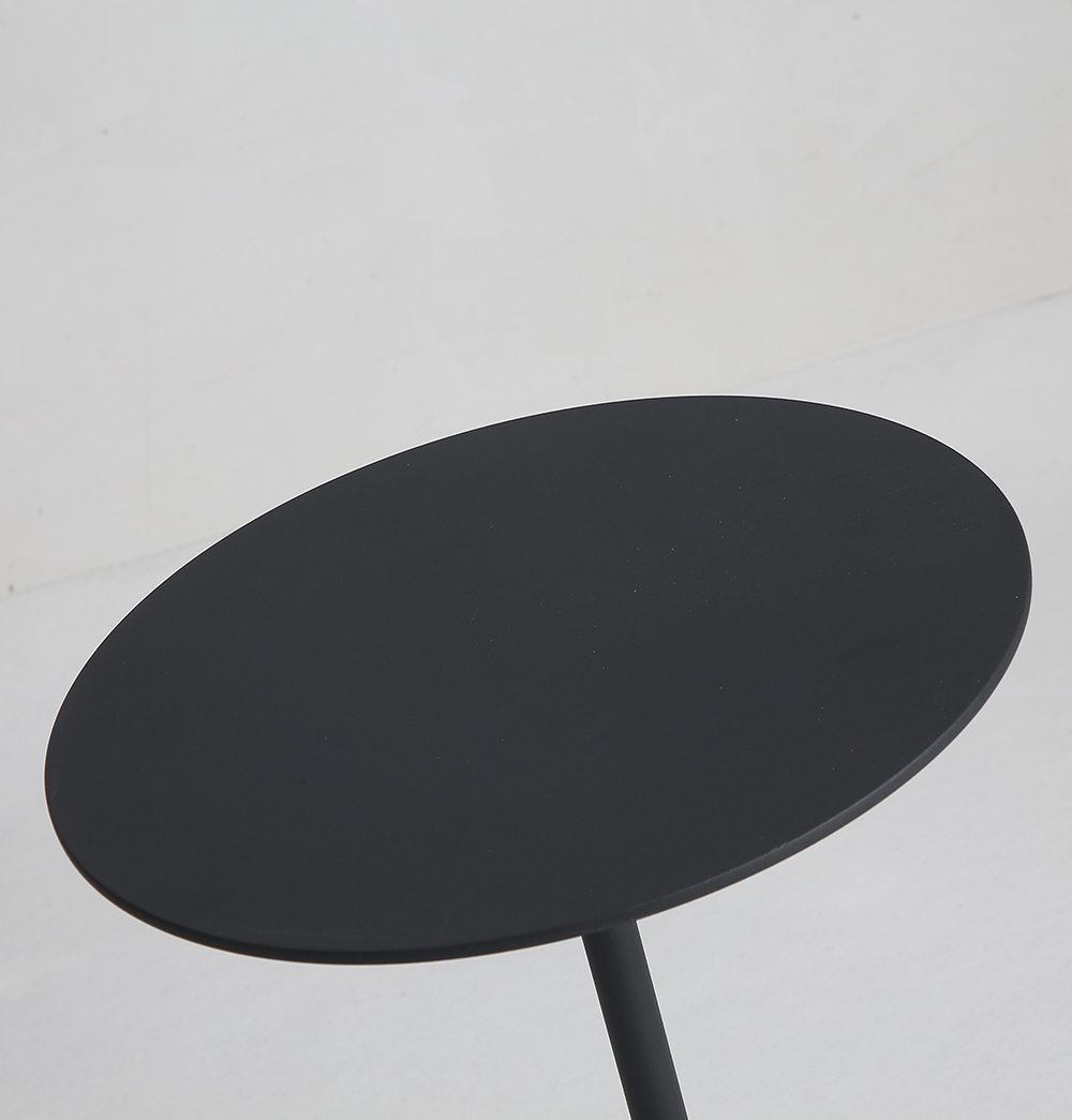 Ethan Side Table - Small - Black & Black Marble