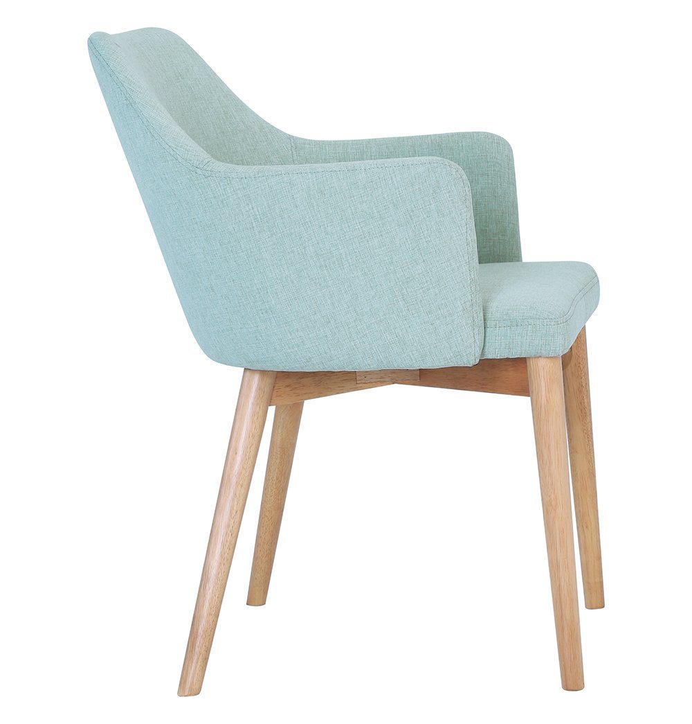 Gitel Dining Chair - Seagreen & Natural