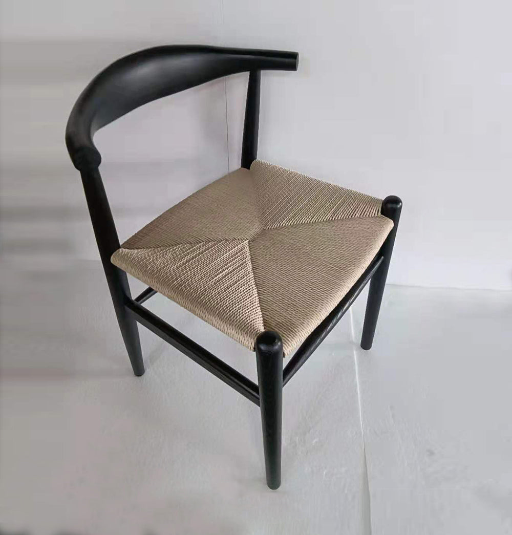 Hannah Chair - Black & Natural Cord