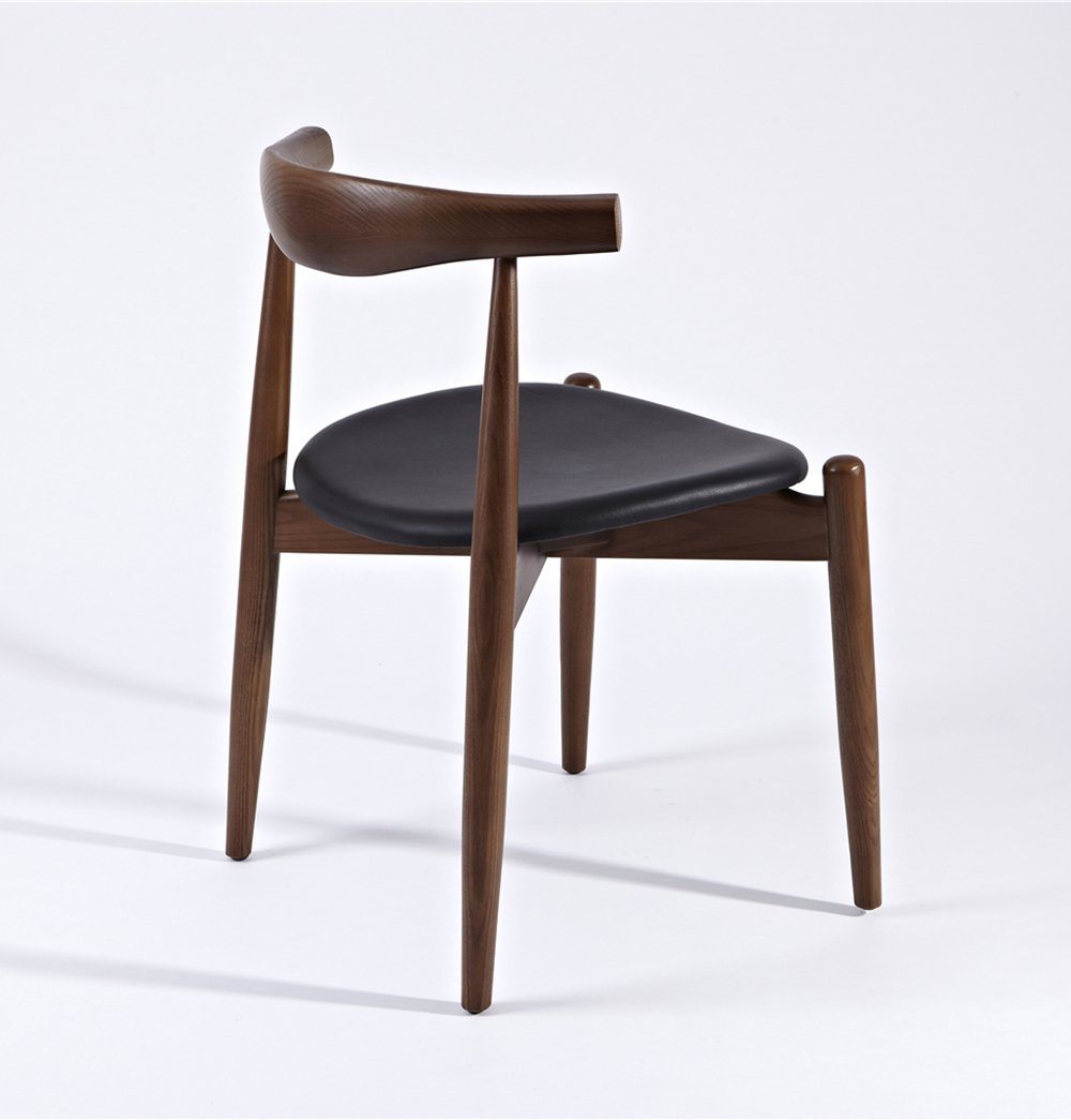 Hannah Chair - Walnut & Black - Round Seat