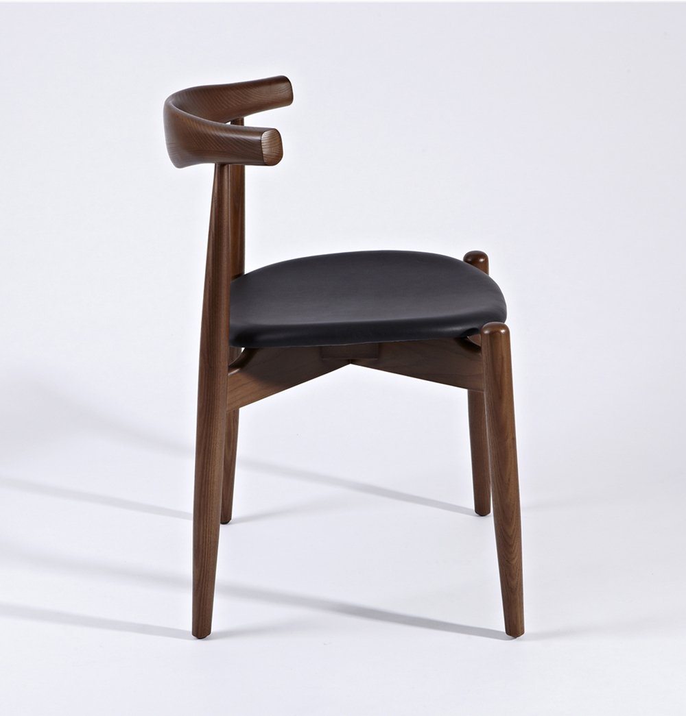 Hannah Chair - Walnut & Black - Round Seat