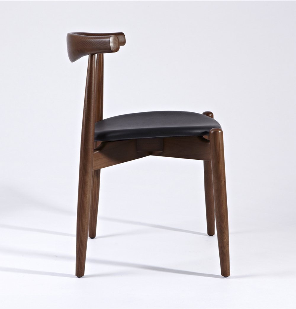 Hannah Chair - Walnut & Black - Round Seat