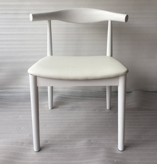 Hannah Chair - White & White Leather