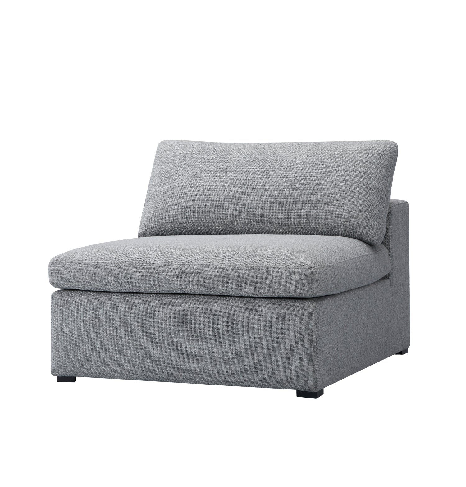 Inès Sofa - 1-Seater Single Module - Grey Fabric