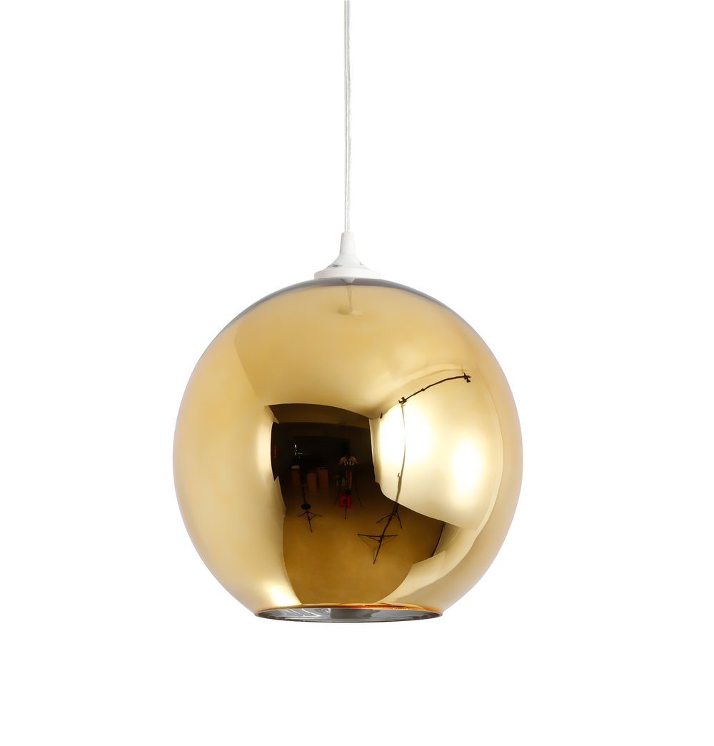 Mirror Ball Shade Pendant Lamp - Gold