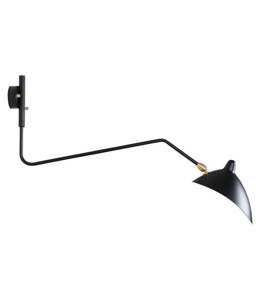 Sergio One Curved Arm Sconce Wall Lamp