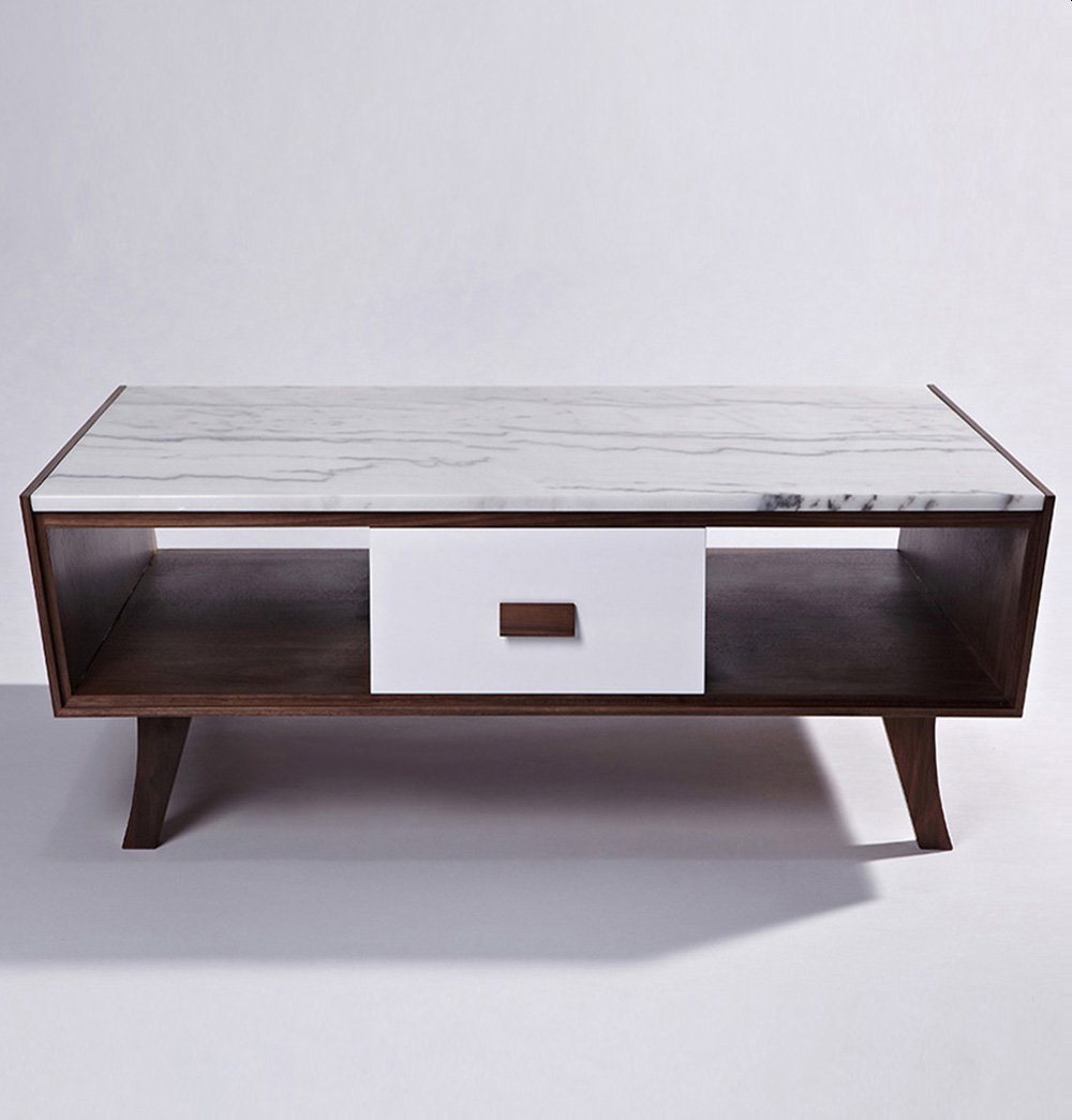Vera Wood & Marble Coffee Table